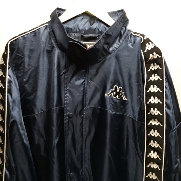 KAPPA Windbreaker Hoody Navy Blue Size XL - Picture 2 of 11